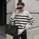 Blusa De Frio Feminina Listrada