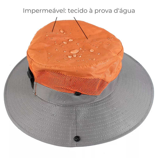 HAT SUN® - Chapéu de Sol Dobrável Com Proteção UV 50