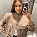 Jaqueta Bomber Santorini - Gola Redonda e Manga Comprida