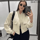 Jaqueta Bomber Santorini - Gola Redonda e Manga Comprida