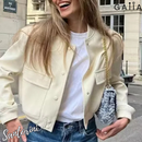 Jaqueta Bomber Santorini - Gola Redonda e Manga Comprida