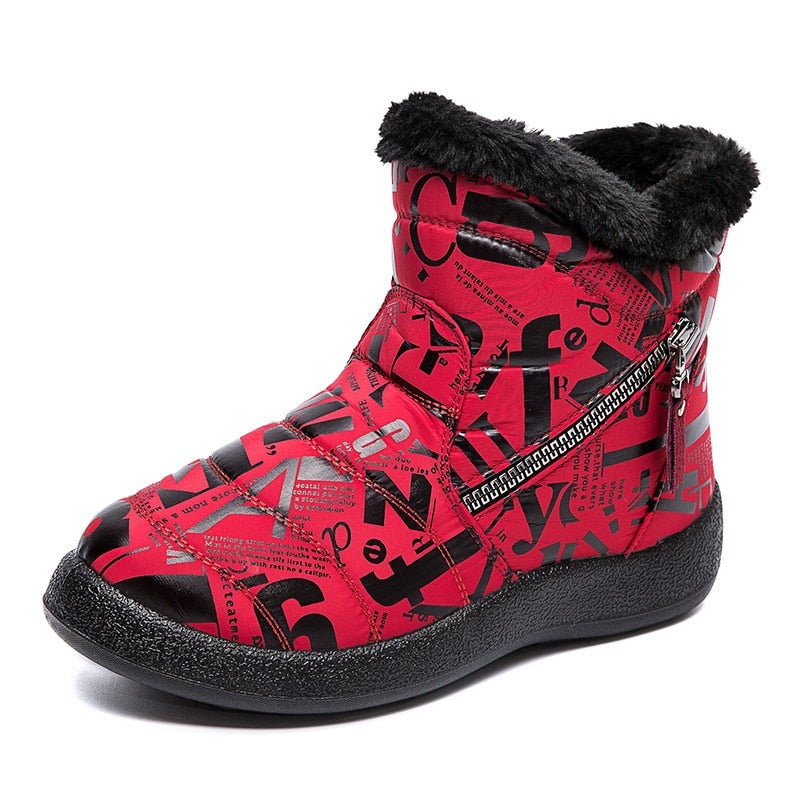 Bota Feminina de Inverno Alaska - Flexível, Impermeável e Aveludada