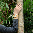 Relógio de Madeira Butterfly