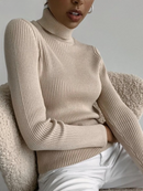 Suéter Feminino Gola Alta - HelloKnitty™