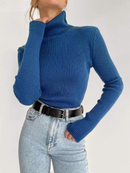Suéter Feminino Gola Alta - HelloKnitty™