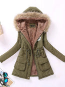 Casaco Feminino de Inverno com Capuz e Forro Quente - Shelter™