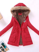 Casaco Feminino de Inverno com Capuz e Forro Quente - Shelter™