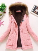 Casaco Feminino de Inverno com Capuz e Forro Quente - Shelter™