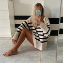 Blusa De Frio Feminina Listrada