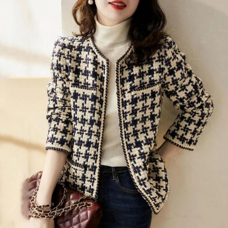 Casaco Feminino Vintage Xadrez