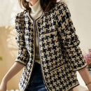 Casaco Feminino Vintage Xadrez
