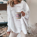 Suéter Feminino De Algodão